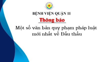Một số văn bản quy phạm pháp luật mới nhất về Đấu thầu